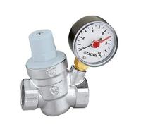 Réducteur de pression incliné avec manomètre et cartouche amovible Caleffi 5332 - diamètre:3/4'