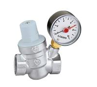 Réducteur de pression incliné avec manomètre et cartouche amovible Caleffi 5332 - diamètre:3/4'