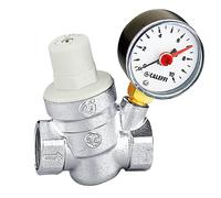 Réducteur de pression incliné avec manomètre et cartouche amovible Caleffi 5332 - diamètre:3/4'