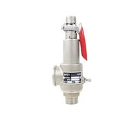 Réducteur de Pression, Soupape de sécurité en acier inoxydable SU10L, soupape de surpression de sécurité à vapeur, pression DN15 DN20 DN25 DN32 100psi 50psi 1Bar-16Bar chaudière(DN15,WHITE_13BAR)