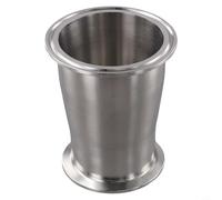 Réducteur de raccord de tuyau sanitaire, 1 pièce de 7,6 cm à 6,3 cm, virole à trois colliers de serrage en acier inoxydable 304 pour applications industrielles