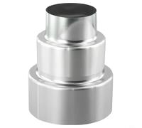 Réducteur de revêtement de cheminée, adaptateur de tuyau en acier inoxydable (Ø100mm/Ø60mm)