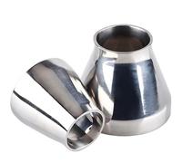 Réducteur de soudage bout à bout en acier inoxydable 19 25 32 38 45 51 57 63 76 89 102 108mm, raccord de tuyau sanitaire SUS 316L 304, brassage à domicile(SUS316L,76mm To 25mm)