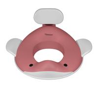Kindsgut Réducteur de toilette baleine pour enfants, conception de baleine adaptée aux enfants, dans des couleurs subtiles et modernes, adapté aux enfants, Rose foncé
