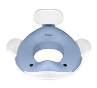 Kindsgut Réducteur de toilette baleine pour enfants, conception de baleine adaptée aux enfants, dans des couleurs subtiles et modernes, adapté aux enfants, bleu-gris