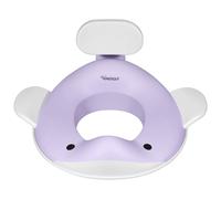 Kindsgut Réducteur de toilette baleine pour enfants, conception de baleine adaptée aux enfants, dans des couleurs subtiles et modernes, adapté aux enfants, lilas