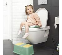 Badabulle Réducteur de toilette avec poignées – assise moelleuse, antidérapant – Crocodile