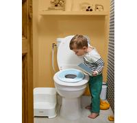 Réducteur de toilettes blanc/bleu TU