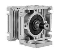 Réducteur de transmission à vis sans fin NMRV030 - Rapport de transmission 10:1 pour moteur pas à pas - Réducteur de vitesse dans l'exploitation minière - Argent - 8,1 x 6,3 x 9,7 cm