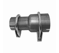 Réducteur de tuyau Ø 40 45 50 55 60 65 70 75 mm Adaptateur de pot d'échappement coudé avec 2 colliers de fixation M8