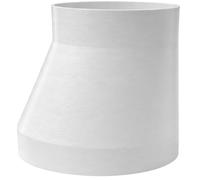 Réducteur de tuyau - Adaptateur pour conduit de ventilation - Réduction de tuyau - Optimisé pour le flux - Excentrique (Ø 160-100 mm)