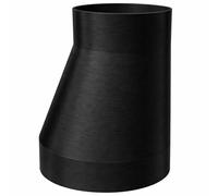Réducteur de tuyau de ventilation - Adaptateur de réduction - Optimisé - Excentrique - Noir (diamètre 80-63 mm)