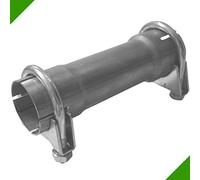 Réducteur de tuyau d'échappement 200 mm - 65 mm à 70 mm - Avec 2 colliers de serrage - Adaptateur de réduction de tuyau d'échappement