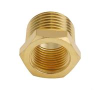 Réducteur de tuyau en laiton pour adaptateur de filetage NPT, connecteur de raccord pneumatique, raccord hexagonal, réducteur de filetage en laiton, raccord de compression pour applications