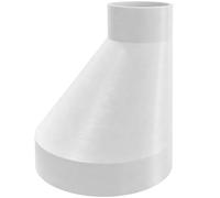 Réducteur de tuyau MKK - Adaptateur pour tuyau de ventilation - Réduction de Ø 80 à 50 mm - Optimisé pour le flux - Excentrique