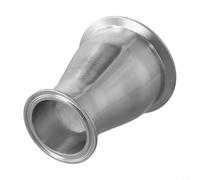 Réducteur de tuyau sanitaire en acier inoxydable 304, virole à trois pinces, convient pour l'aérospatiale, l'automobile et la transformation des aliments