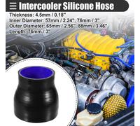 Réducteur De Tuyau Universel Pour Intercooler, Raccord Droit, Diamètre Intérieur De 2,24" à 3", Longueur De 3", En Silicone, Noir