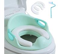 Réducteur de Wc - Reducteur Toilette Enfant |Siège Toilette Wc Enfant|Rehausseur Wc Enfant avec Poignée et Dossier|Adaptateur Wc Enfant |Tampons PU souples*2, Brosse*1