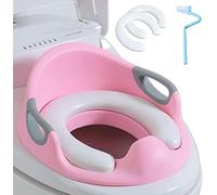 Réducteur de Wc - Reducteur Toilette Enfant |Siège Toilette Wc Enfant|Rehausseur Wc Enfant avec Poignée et Dossier|Adaptateur Wc Enfant |Tampons PU souples*2, Brosse*1