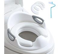 Réducteur de Wc - Reducteur Toilette Enfant |Siège Toilette Wc Enfant|Rehausseur Wc Enfant avec Poignée et Dossier|Adaptateur Wc Enfant |Tampons PU souples*2, Brosse*1