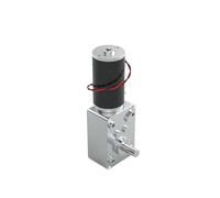 Réducteur d'inversion Moteur CC à engrenage à vis sans fin 12 V~24 V réversible, 100 kg.cm, réducteur métallique haute puissance autobloquant(40RPM,12V)