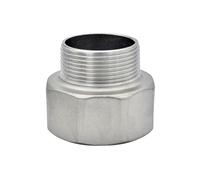 Réducteur fileté BSPT femelle-mâle en acier inoxydable 304, raccord de tuyauterie sous pression 1/8"-3/4", connecteur plomberie d'eau SS304(1 to 1l2 Inch)