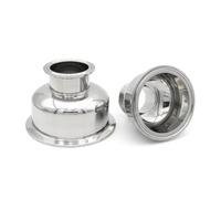 Réducteur hémisphérique à trois colliers de serrage SS304 en acier inoxydable 3,8 cm, 5,1 cm, 6,3 cm, 7,5 cm, 7,5 cm, 7,5 cm, 7,5 cm, 7,5 cm, 7,5 cm, 7,5 cm, 7,5 cm, 7,5 cm, 119 mm