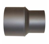 FIREFIX R150/Ü1 Réduction de tuyau de poêle 150 à 120 mm pour tuyaux de fumée de 2 mm d'épaisseur, laqué noir, de raccordement de poêle de 150 mm à raccord mural de 120 mm