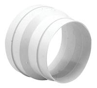 Réducteur plastique UNELVENT TUBPLA RED 125?100 mm Circulaire Blanc 860408