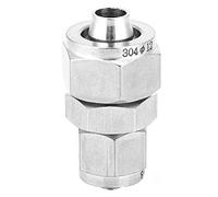 Réducteur Union Air ajustement connecteur pneumatique Type droit en acier inoxydable Couplage de torsion rapide pour l'équipement pneumatique tuyau d'air 8 mm 6 mm 10 mm 12 mm (Dimension 12-8 mm)