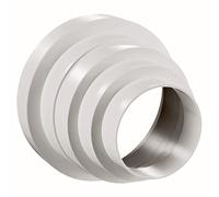 Réducteur universel pour systèmes de ventilation Ø 80-150 mm. Conduit de ventilation de ventilation de tuyau rond. Raccord de réduction Tube de réduction Ø 80 100 120 125 150 mm PVC.