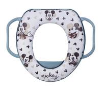 Réducteur de toilette pour enfants Disney Mickey Mouse, en plastique, avec deux poignées latérales, rembourré et réutilisable