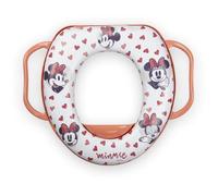 Tataway Réducteur de toilette pour enfants Disney Minnie, en plastique, avec deux poignées de support, siège rembourré et réutilisable