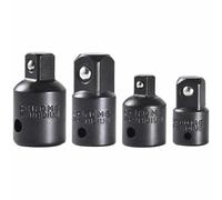 Réducteurs en alliage noir de plusieurs tailles pour mécaniciens d'entraînement de 1/4", 3/8", 1/2" et réparations de bricoleurs, outil d'extension de douille antidérapante