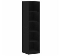 Réduction - Armoire Bibliothèque en bois，Meuble Étagère - Grand espace - Noire Chêne 50x50x200 cm en Bois d'ingénierie @71818