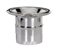 Réduction conique inox émaillé, diamètre 150 / 230 mm - Réduction conique inox émaillé, d