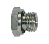 Réduction courte de changement de tension, joint souple G 3/4 a, G 3/8 i, PN max. 400 bars, acier inoxydable 1.4571