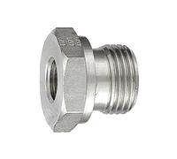 Réduction courte G 1 A, G 1/2 i., PN max. 400 bar, acier inoxydable 1.4571