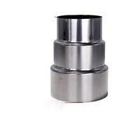 Réduction de tuyau de poêle HOHOVYVY de Ø 100 mm à Ø 70 mm, réduction de tuyau de fumée, pièce réductrice pour tuyau de poêle et de cheminée, cheminée en acier inoxydable, tuyau d'évacuation des gaz