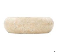 Réduction - Évier de Salle de Bain - Lavabo 40 x 12 cm Marbre Crème - Bac à Laver @FR498286