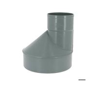Réduction excentrée PVC mâle-femelle - ADEQUA - Ø 200/100 mm - Référence IA5 - NF Environnement - Gris / argent