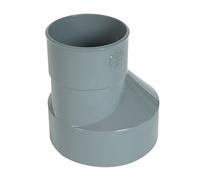 Nicoll Réduction extérieure excentrée MF PVC pour tube d'évacuation gris Ø 80/75 mm