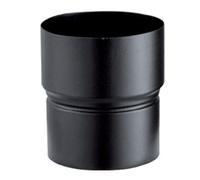 Réduction femelle émaillé 7/10e soudé en continue, diamètre 150/153 mm , noir mat (RAL 9019) Réf. RD150F153BU ENM / 5615