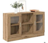 Réduction FR - Buffet Bas enfilade - Commode salon chêne artisanal 120x30,5x70 cm - Aspect Bois d'ingénierie -912332