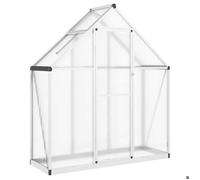 Réduction FR - Serre à jardin Abri Plantes - Anti-UV, avec cadre de base argent 169x58x195 cm aluminium Grand479