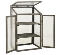 Réduction FR - Serre à jardin Abri Plantes - Moderne, 60x45x100 cm Bois de sapin Grand548