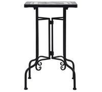 Réduction FR - Table de bistro mosaïque noir et blanc Céramique Grand626