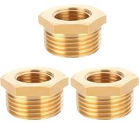 Réduction G1/2"" à G1"" en laiton,2 pièces Rallonge de réduction G1/2"" extérieur(Ø20,3mm) x G1"" intérieur(Ø30,5mm),Mamelon à manchon réduit F/M avec joint en caoutchouc