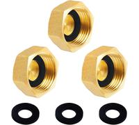 Réduction G1/2"" à G1"" en laiton,2 pièces Rallonge de réduction G1/2"" extérieur(Ø20,3mm) x G1"" intérieur(Ø30,5mm),Mamelon à manchon réduit F/M avec joint en caoutchouc