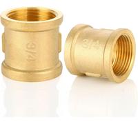 Réduction G1/2"" à G1"" en laiton,2 pièces Rallonge de réduction G1/2"" extérieur(Ø20,3mm) x G1"" intérieur(Ø30,5mm),Mamelon à manchon réduit F/M avec joint en caoutchouc